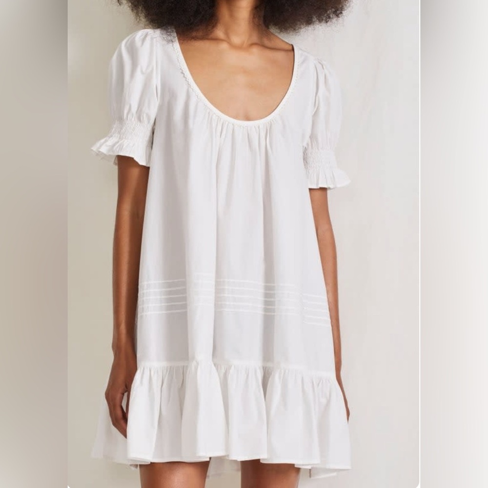 Apiece Apart White Mini Sleep Dress